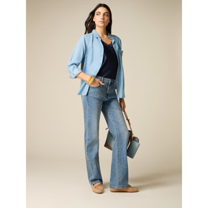 Oltre - Vaqueros regulares con cristales - Light - blue