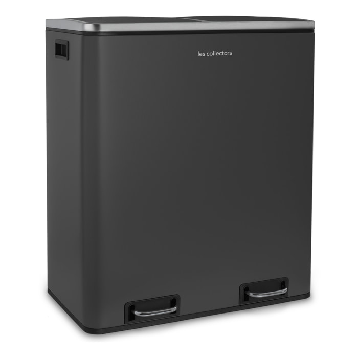 Papelera para reciclaje Les Collectors 2x30L – Gris oscuro Nº916