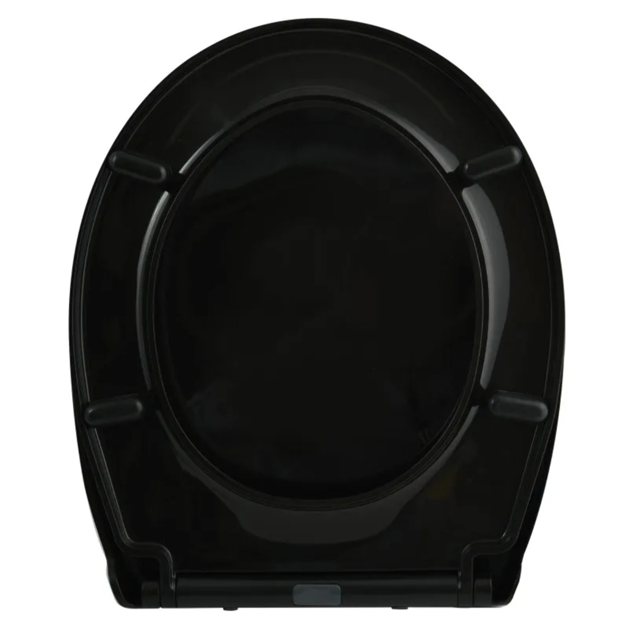 Abattant wc HARRY Noir - Charnière Zinc Spirella