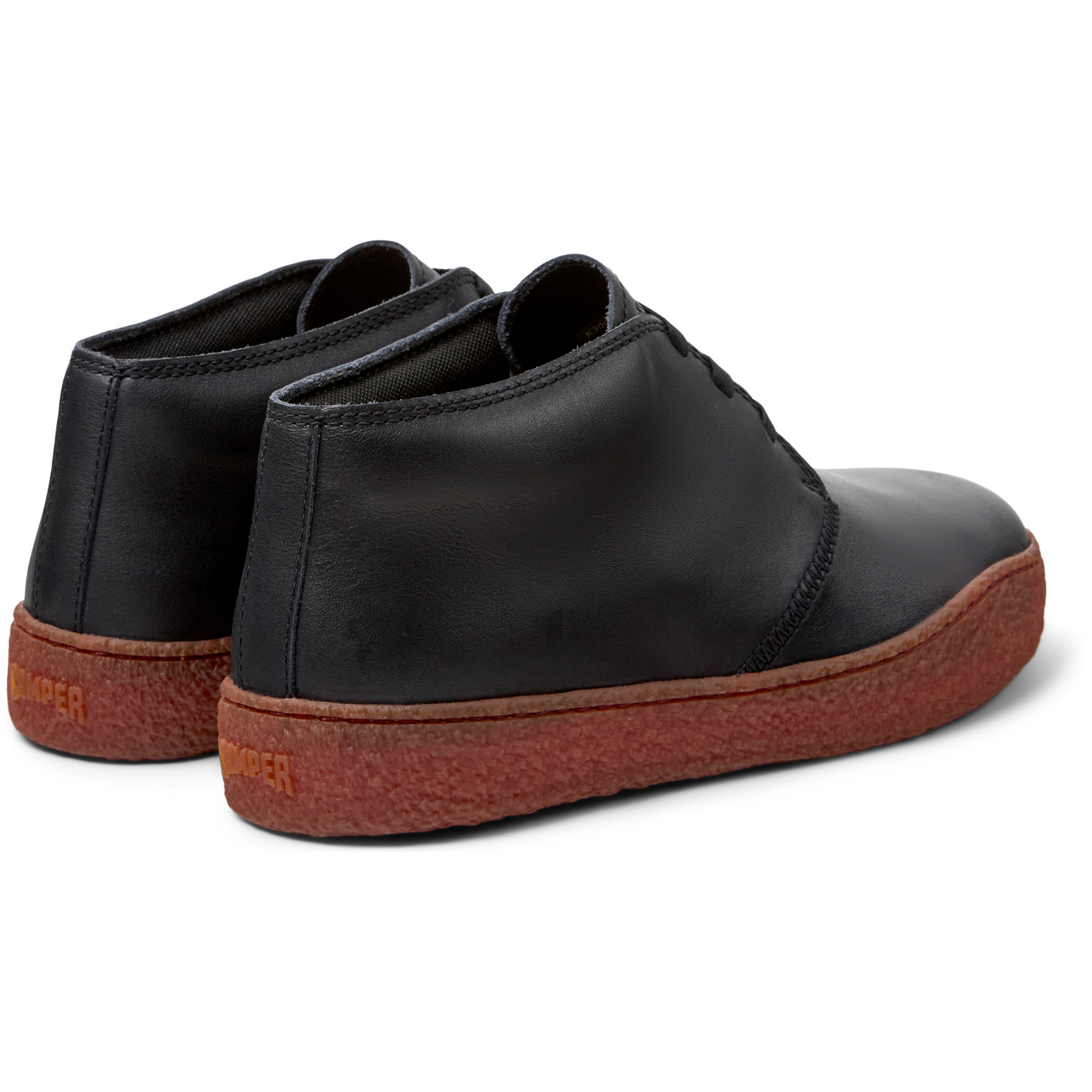 Zapatos de cordones - CAMPER Peu Terreno - Negro - Cuero liso