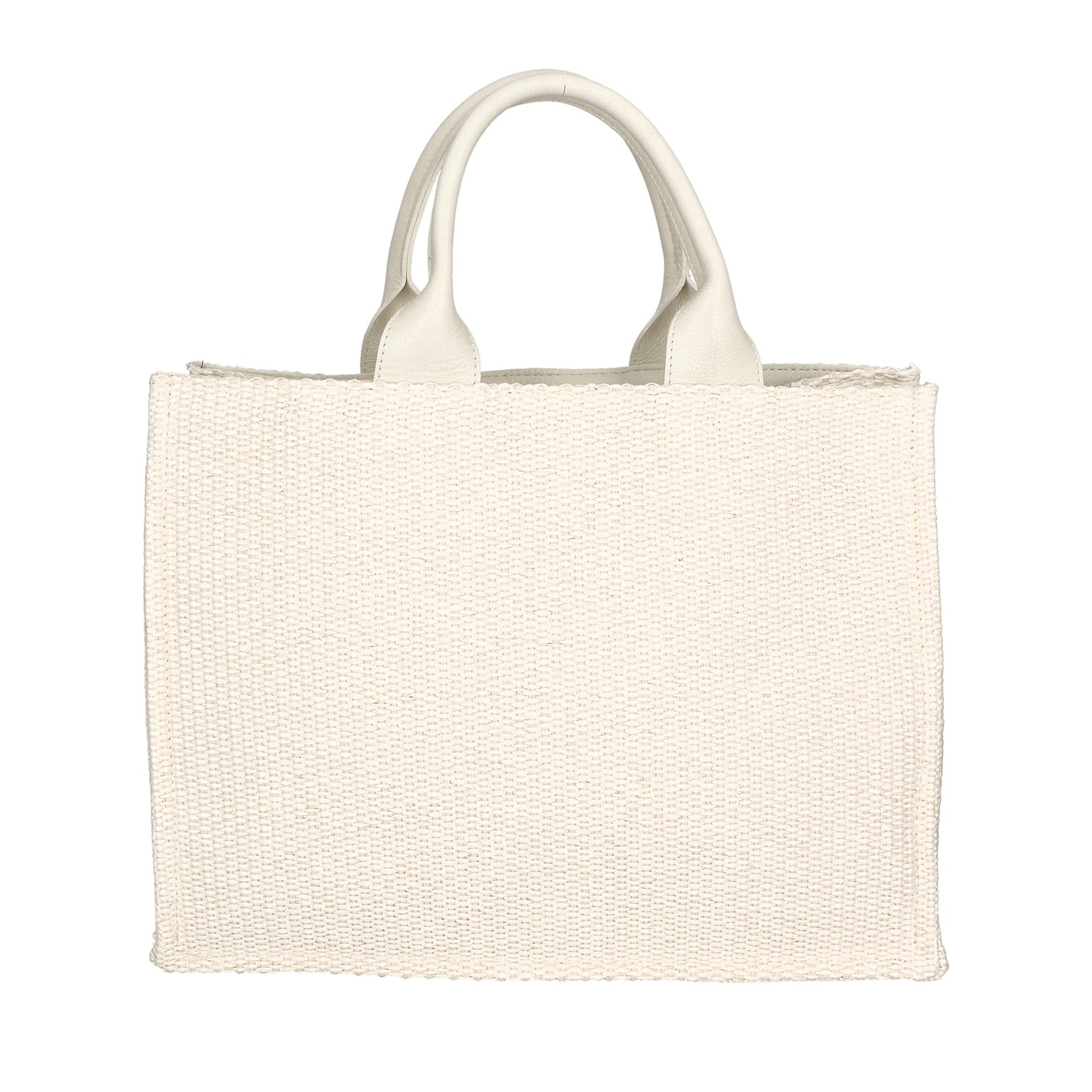 Borsa a mano da donna - Modello False - Misto pelle e tessuto - 31.0 x 41.5 x 15.5 cm