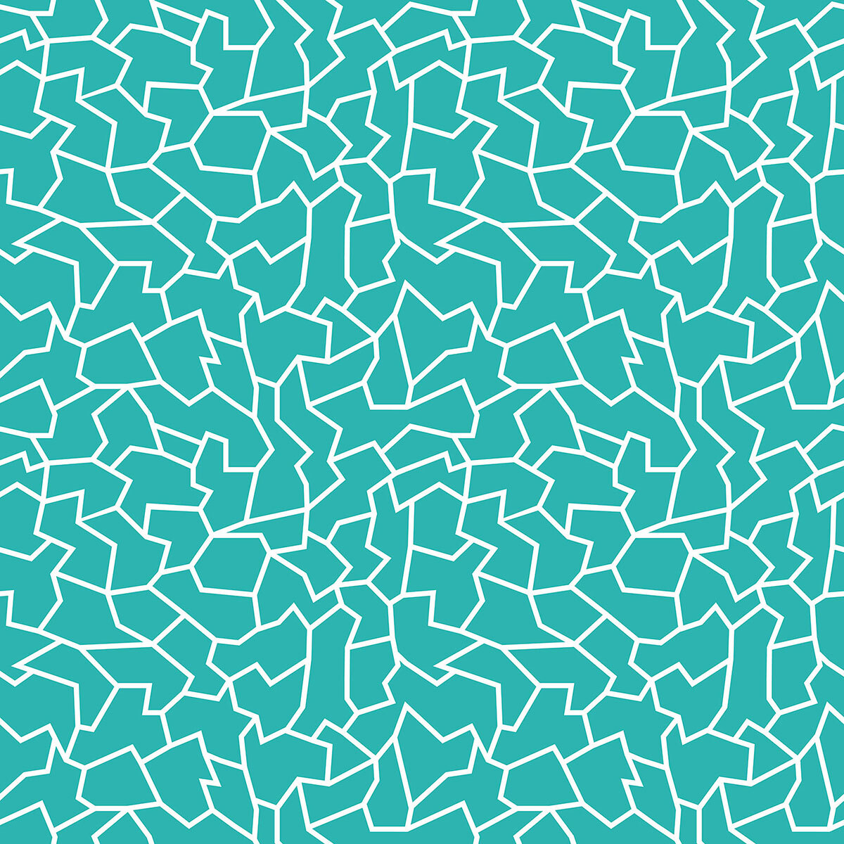 Papier peint, puzzle Turquoise