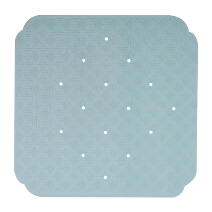 Tapis Fond de douche Caoutchouc RUBY 53x53cm Bleu Froid Spirella
