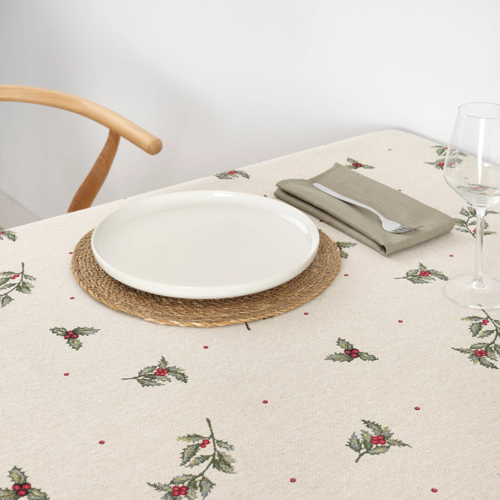 Nappe anti-taches premium jacquard 33712B