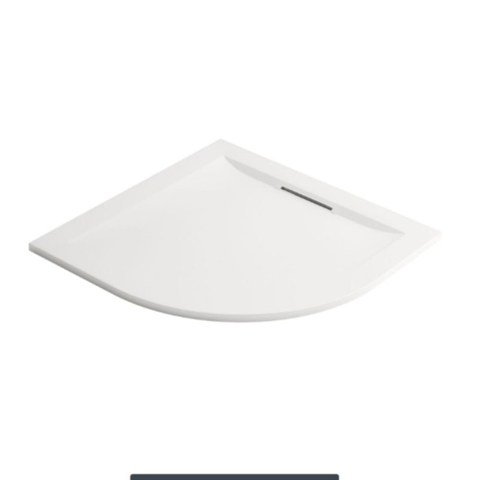 Receveur de douche antidérapant Flight Pure quart de rond blanc