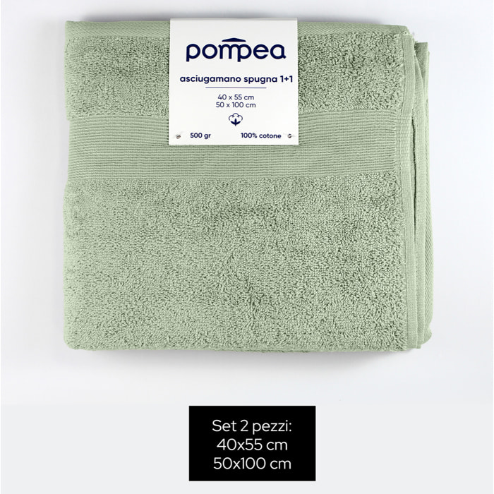 Set Spugna Viso + Ospite
