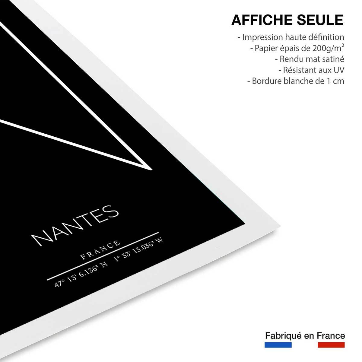 Poster n nantes Affiche seule