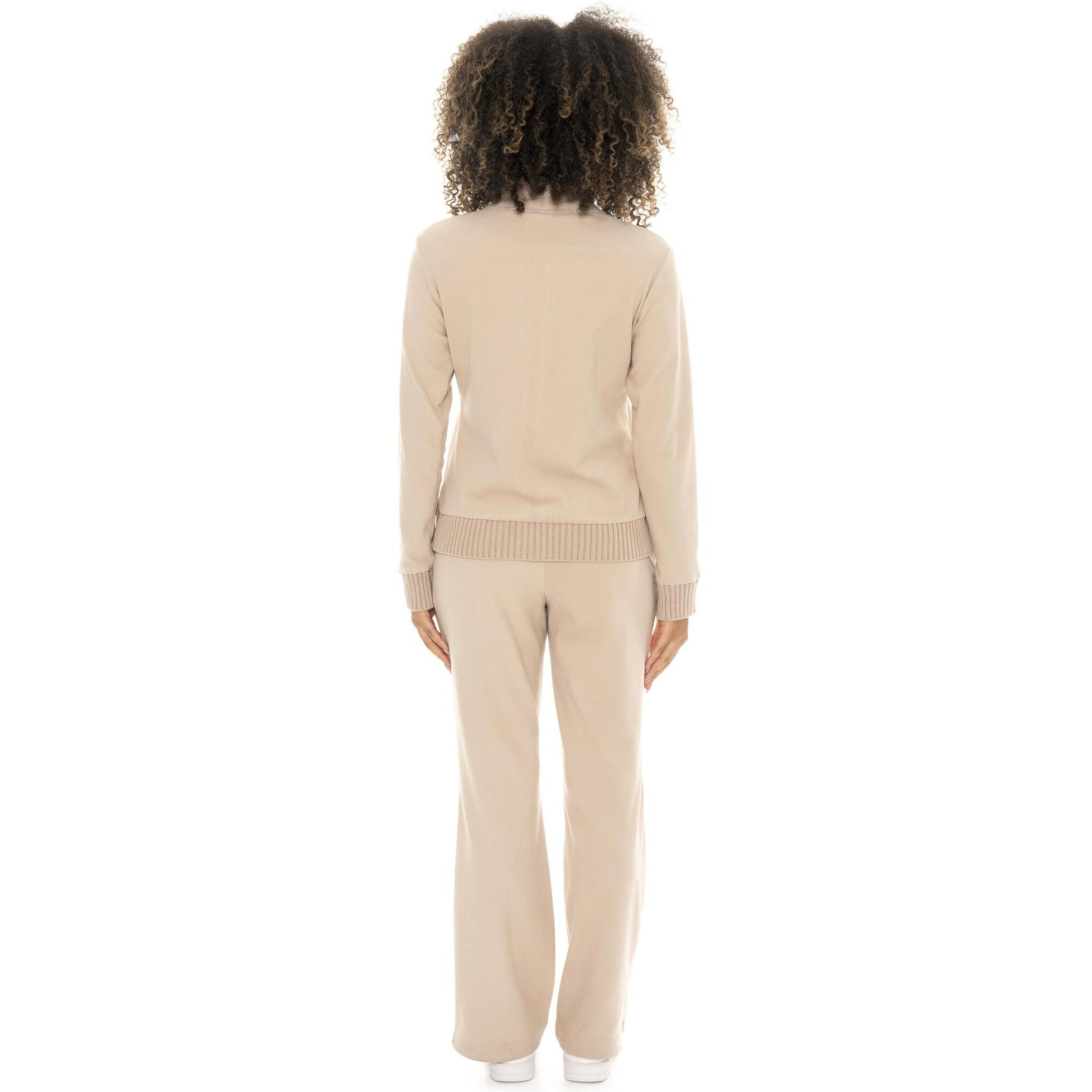 Tuta invernale donna collo alto inserti maglia linea Warm Touch