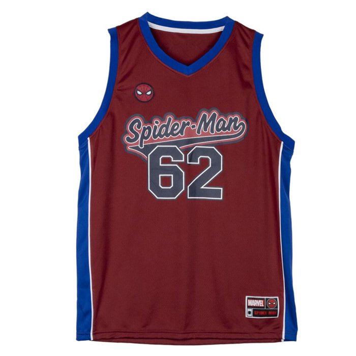 Camiseta Corta Basketball Spider-Man - Color Rojo