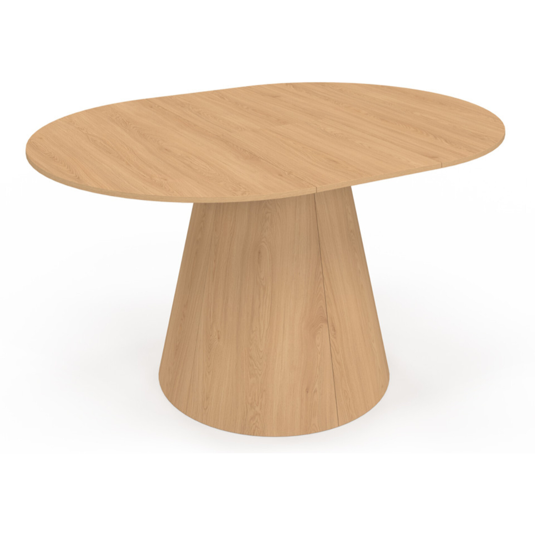 Table à manger ronde extensible Elvis bois Ø110-150cm