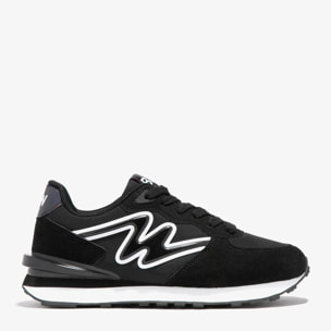 Zapatillas combinadas negras