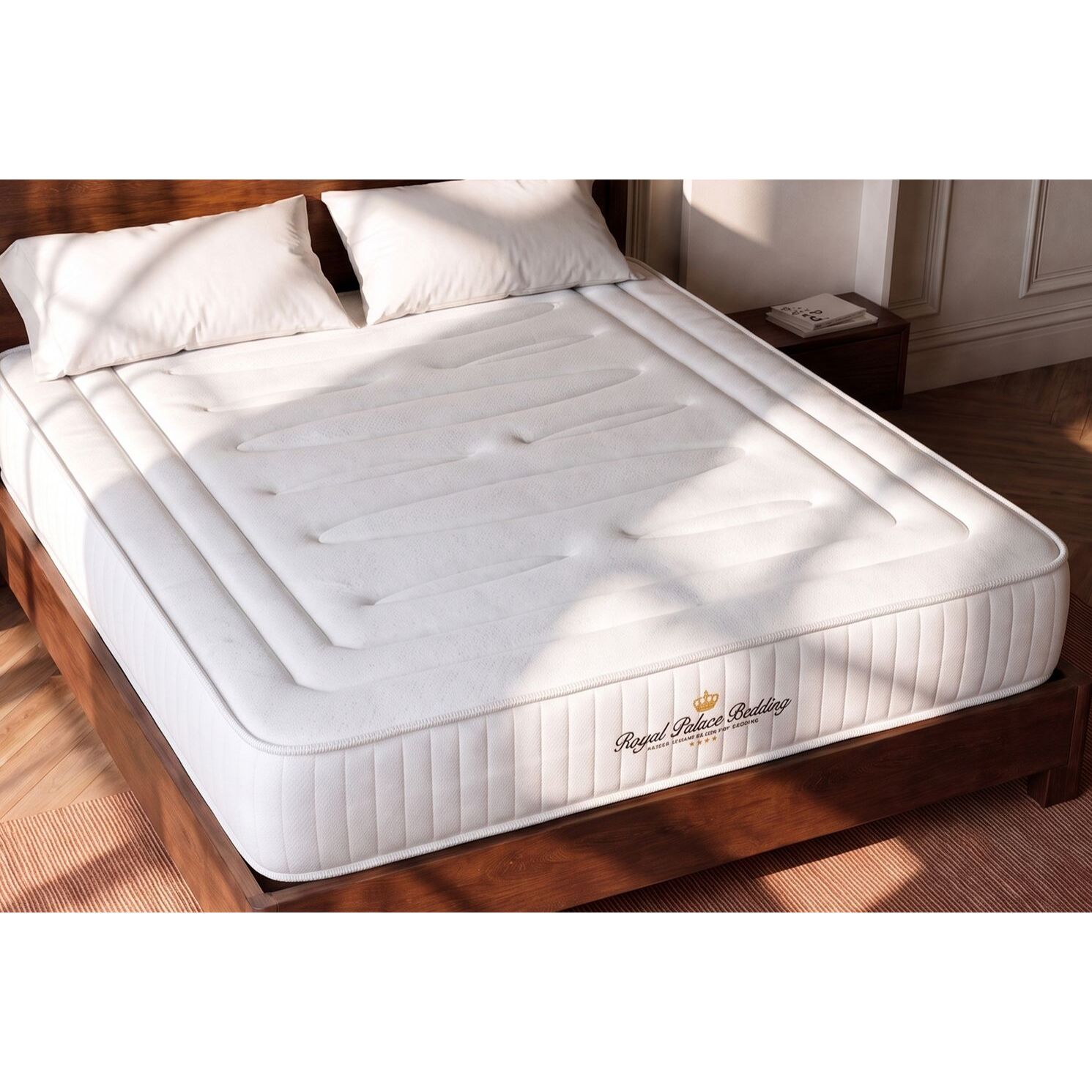 Matelas Ressorts ensachés et mémoire de forme - Confort ferme et accueil tonique - 22 d'épaisseur, 3 zones de confort - Qualité hôtellière - 2 places