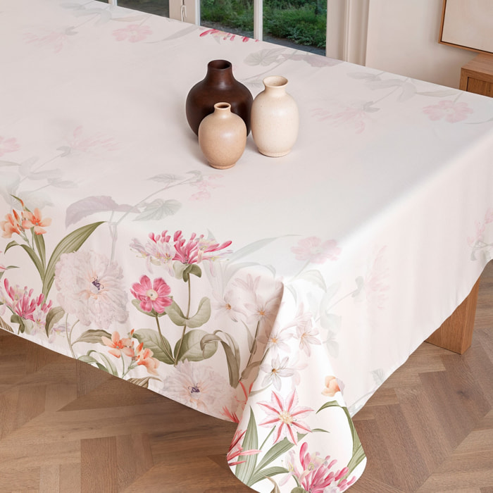 Nappe imprimée anti-tâches BLUME MULTICOLORE