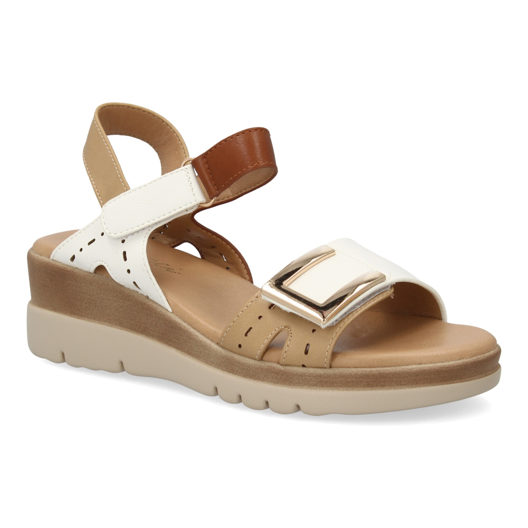 Sandalia de cuña mujer diseño moderno