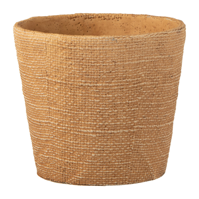 J-Line cache-pot Bistro - ciment - naturel - Ø 19 cm