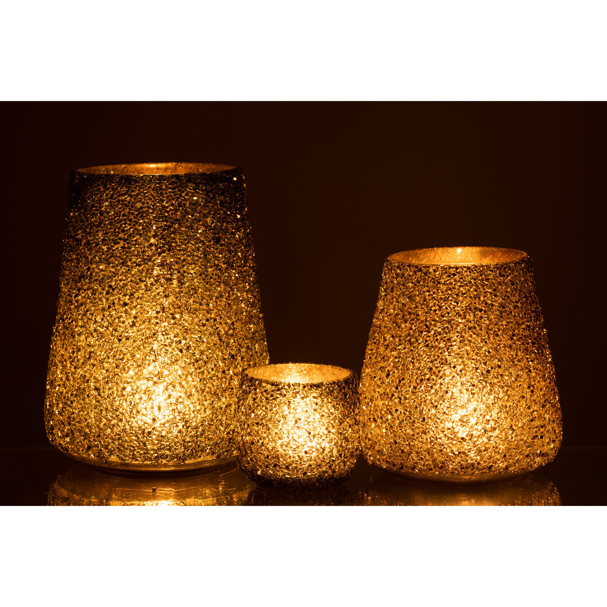 J-Line photophote Paillettes - verre - vert foncé - large