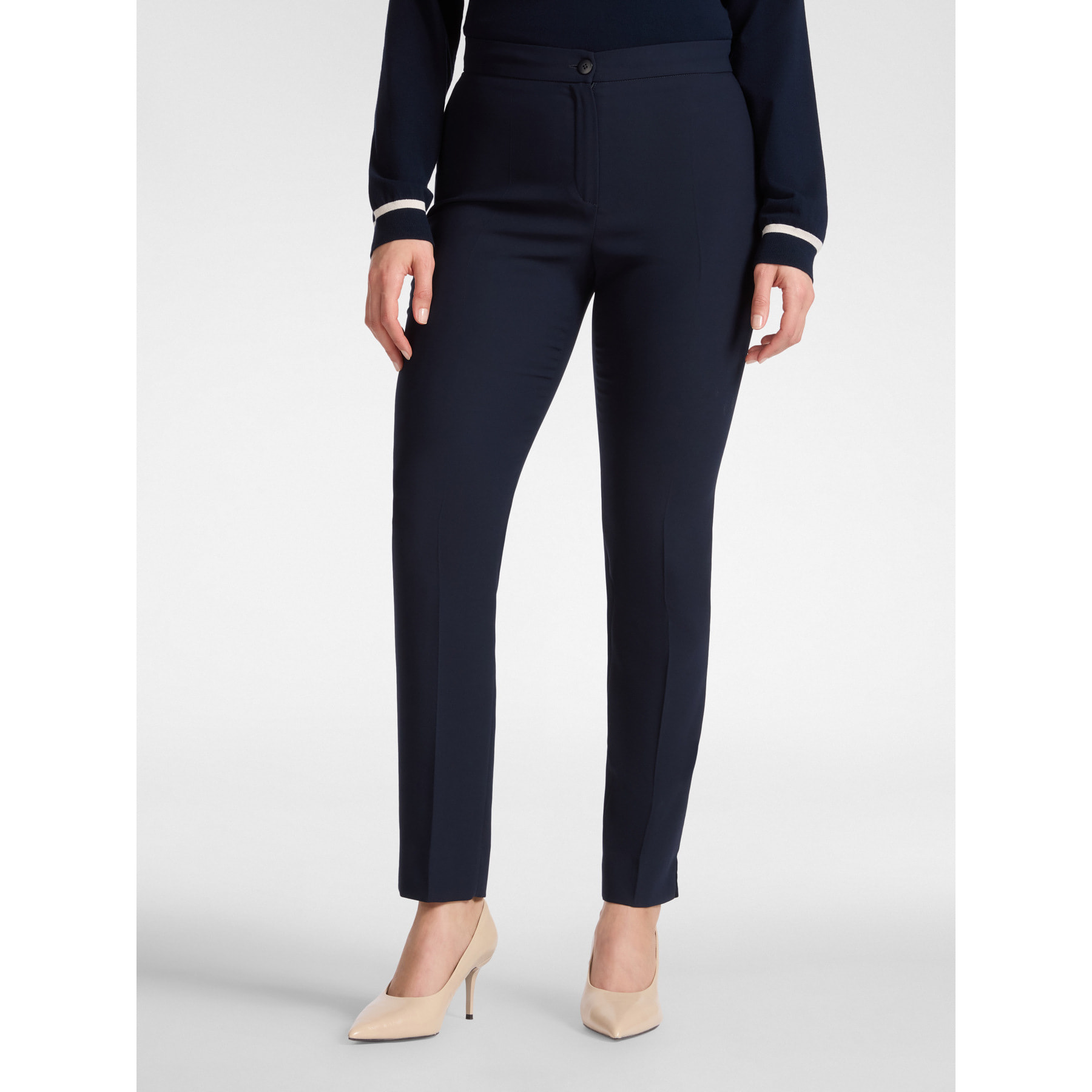 Elena Mirò - Pantaloni in cady - Blu