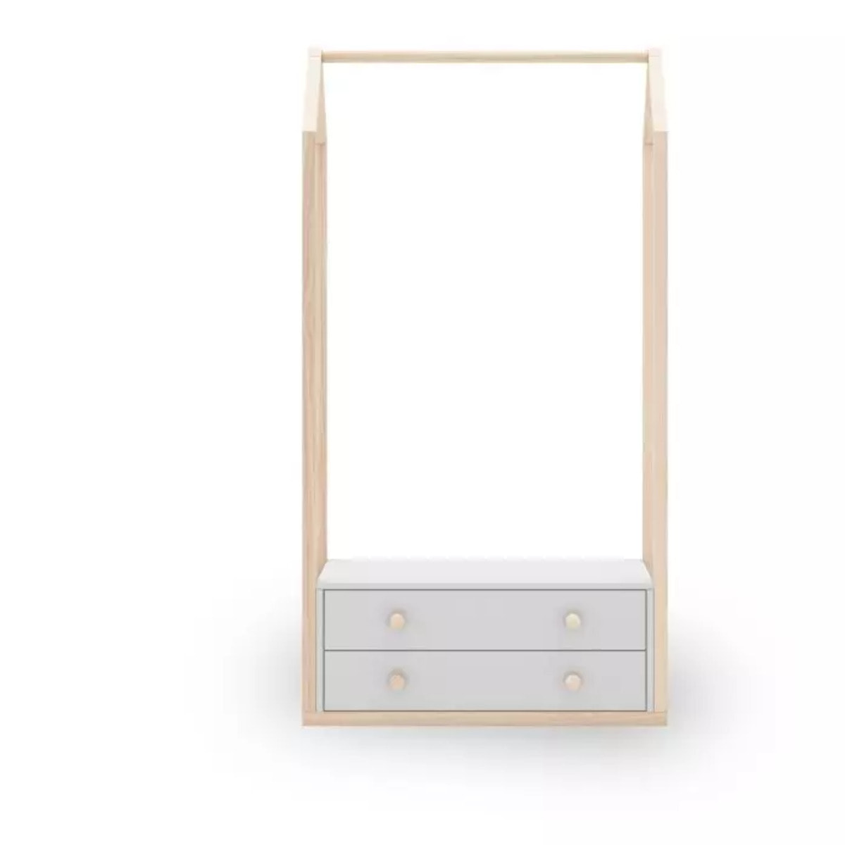 Perchero juvenil Misty Breeze Blanco - Oak Soft