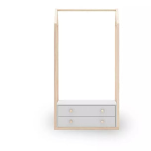 Perchero juvenil Misty Breeze Blanco - Oak Soft