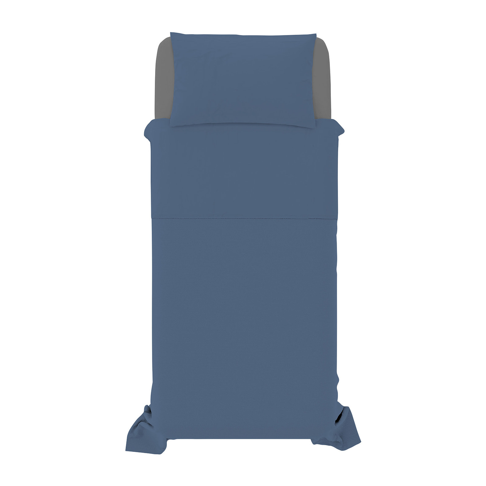 COMPLETO LETTO NATURAL COLOR, 100% COTONE - SINGOLO