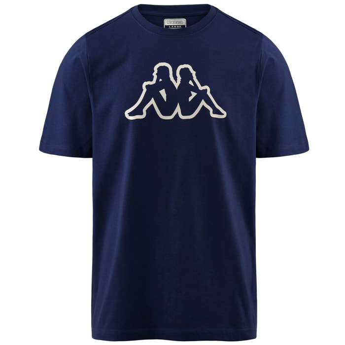 Kappa - T-Shirts & Top Uomo Blu - Logo Korpo Cromen