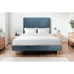 Sommier Tapissier Bouclette Ep14 - pieds bois