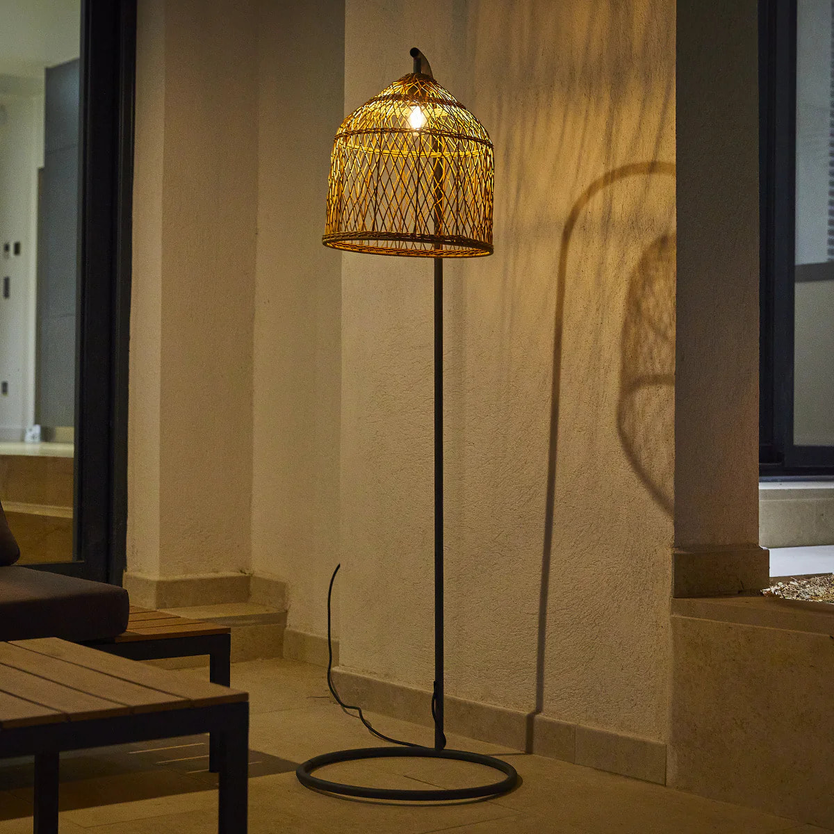 Lampadaire secteur SELMA E27 H150CM