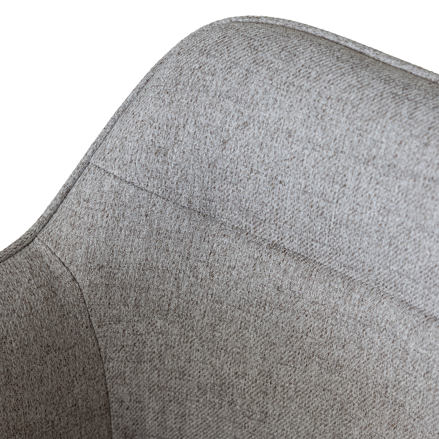 Lot de 2 chaises en tissu gris DANNA