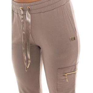 Chándal de invierno para mujer Leone 1947 Chic Tones con capucha y cremallera