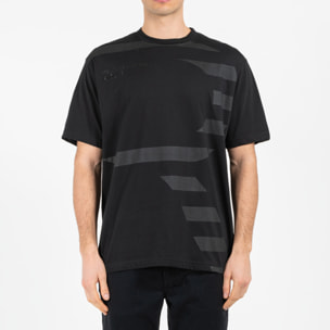 T-shirt jersey cotone organico oversize con stampa