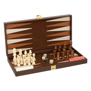 Jeu backgammon échecs Jule bois 40x5cm