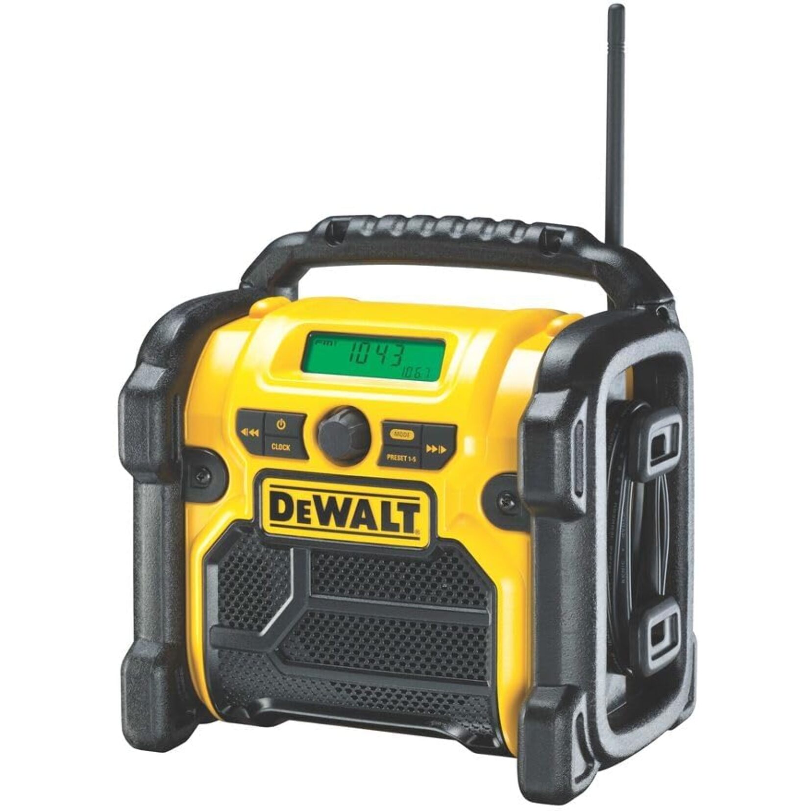 Radio compacte sur secteur ou batterie XR - Sans batterie ni chargeur - DEWALT - DCR019-QW