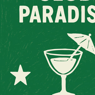 Lot de 20 serviettes papier club paradiso - Vert