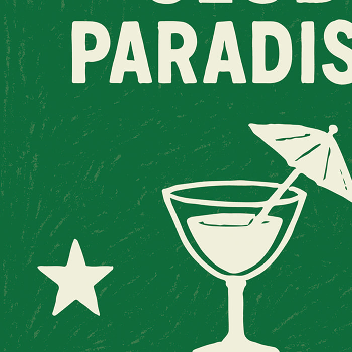 Lot de 20 serviettes papier club paradiso - Vert