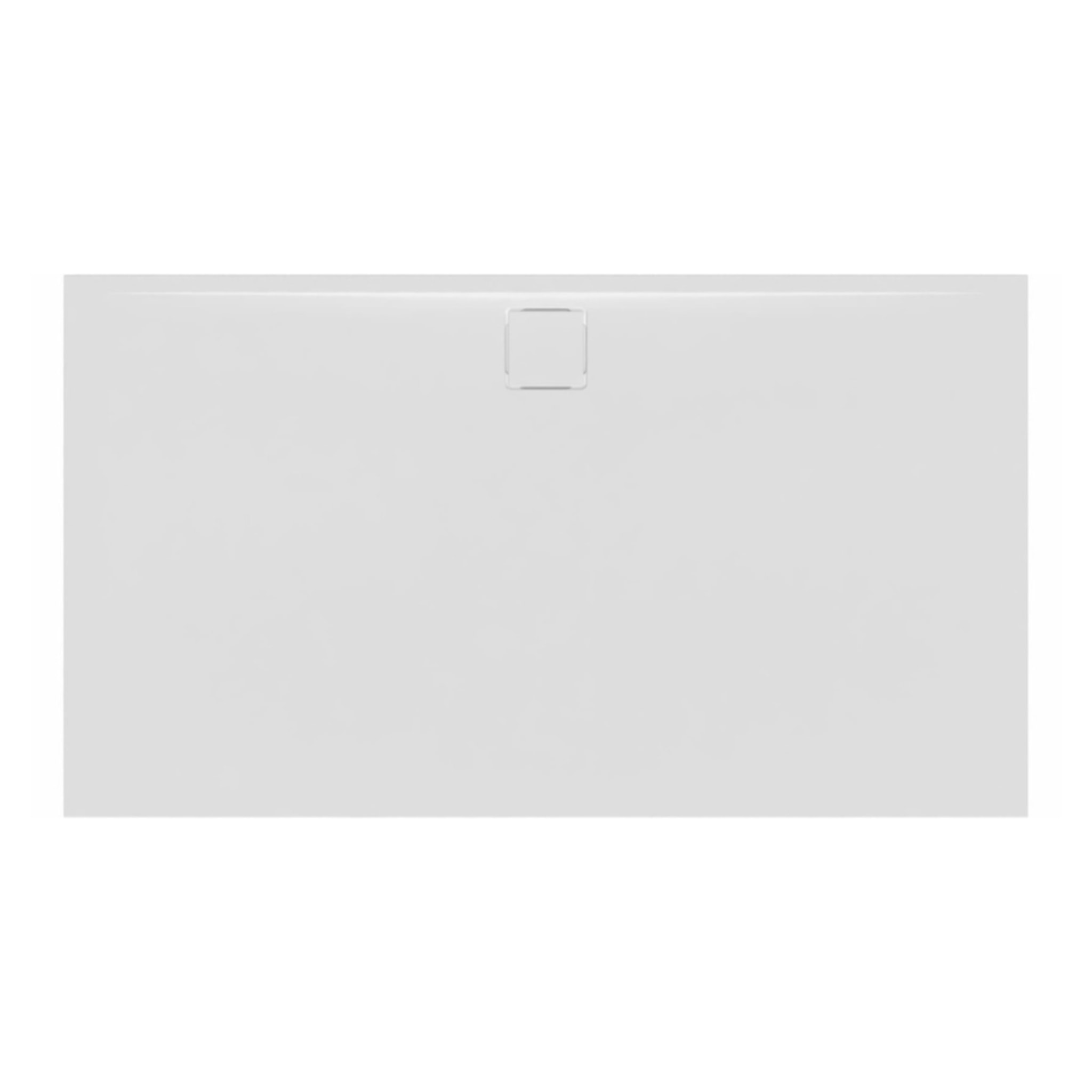 Vision Receveur de douche 140x80cm + Siphon Eslim90. Marbre coulé, blanc (SATSVVI14080B-S)