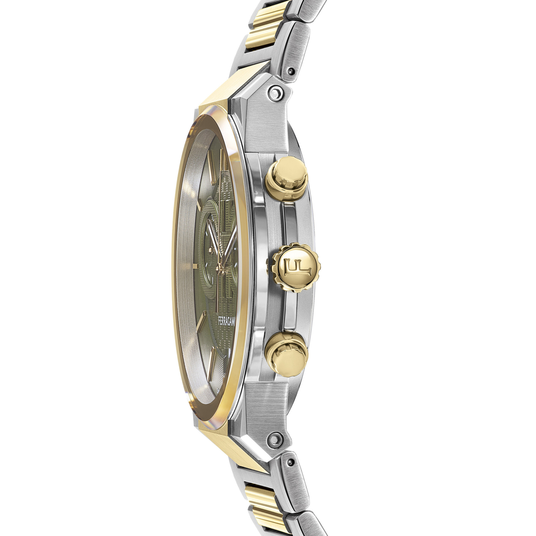 Ferragamo Quartz Chronograph Watch Me-Ferragamo Sapphire Chr