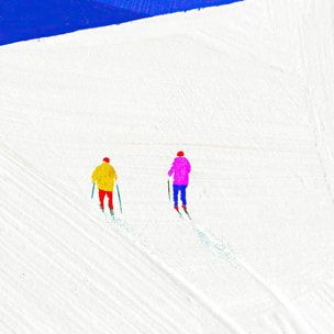 Papier peint panoramique scène sportive Intissé