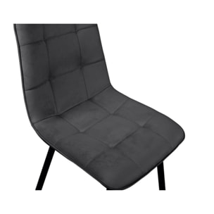 Chaises Linda - Gris anthracite