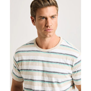 Camiseta Manga Corta Turquesa - Galizaira