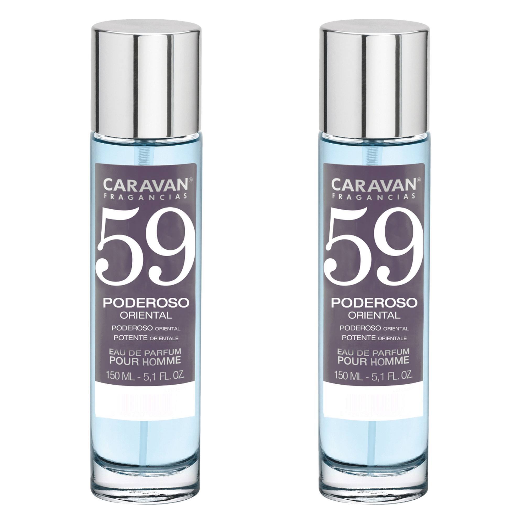 Caravan fragancias - caja de regalo con 2 perfumes nº59 de 150 ml, para hombre
