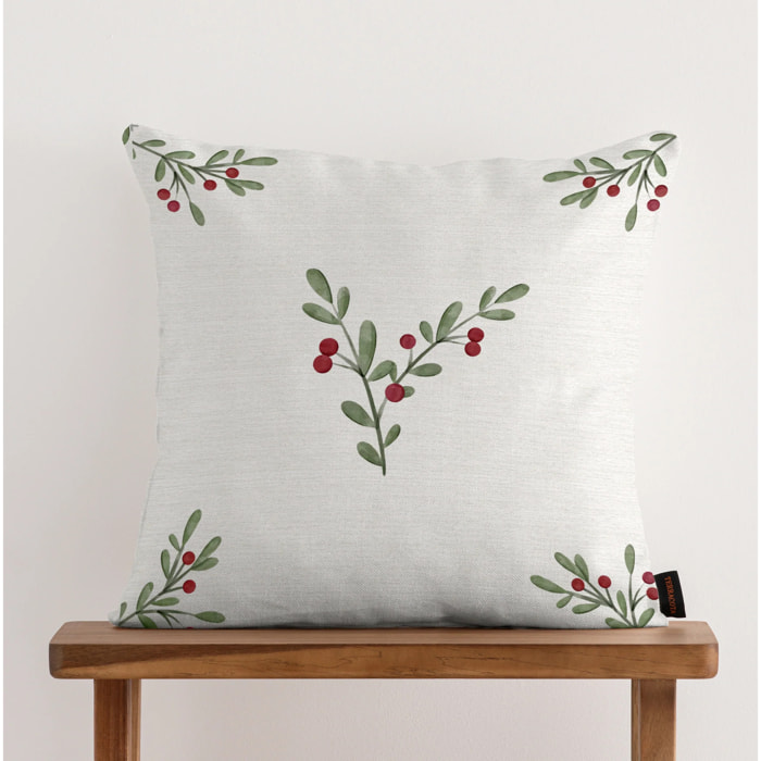 Housse de coussin 100 % coton Christmas Twig A 50x50 cm