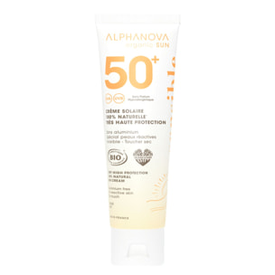 Sensitiv+ SPF50+ - Crème Solaire Sans Parfum 100% Naturelle Bio