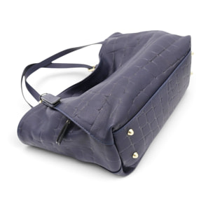 Borsa a Spalla Cheval Firenze Sarin Croc Blu Scuro