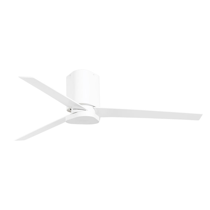 Forlight - Ventilador PLEGO Acero, PMMA Blanco palas Madera clara, OPAL
