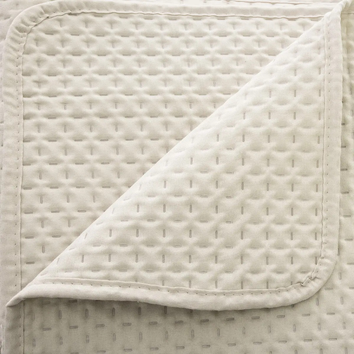 Dessus de lit Dolce beige lin 260x240cm