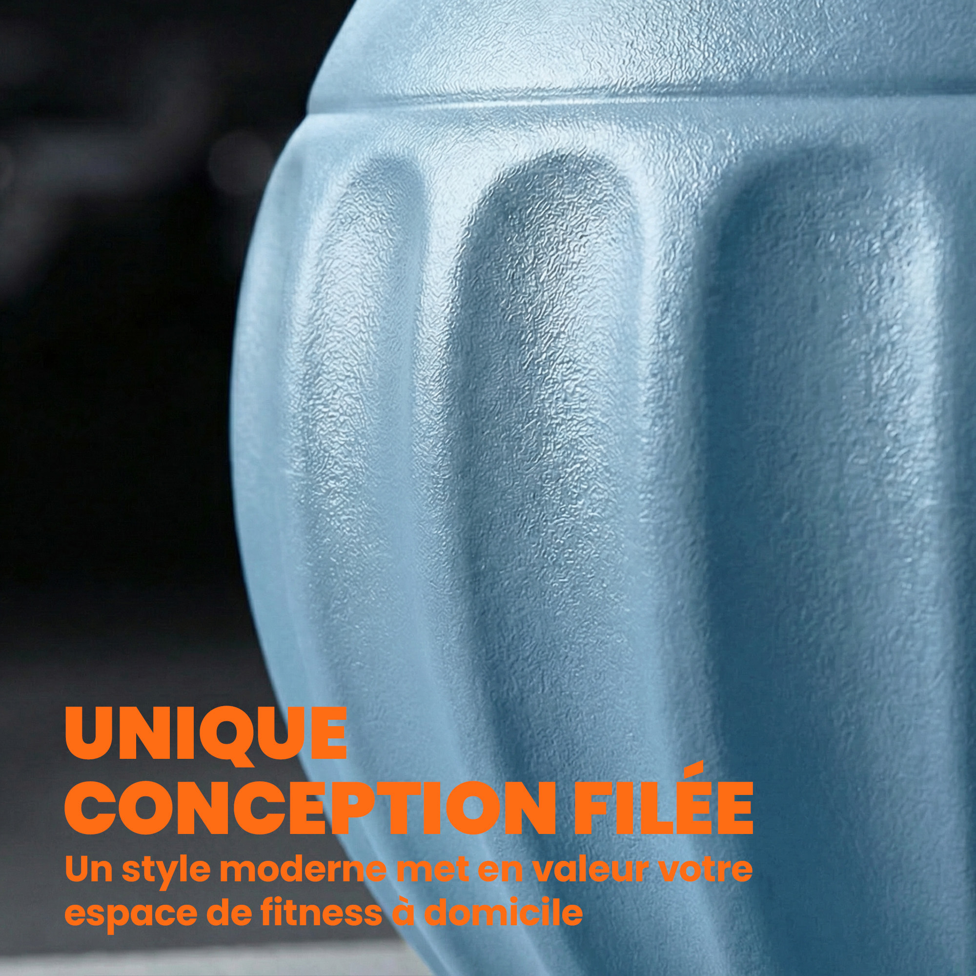 Kettlebell 14 Kg - prise ergonomique - entraînement musculaire & haltérophilie - PP bleu ciel