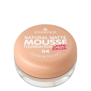 Natural Matte Mousse - Fond de Teint Mousse Fini Poudré