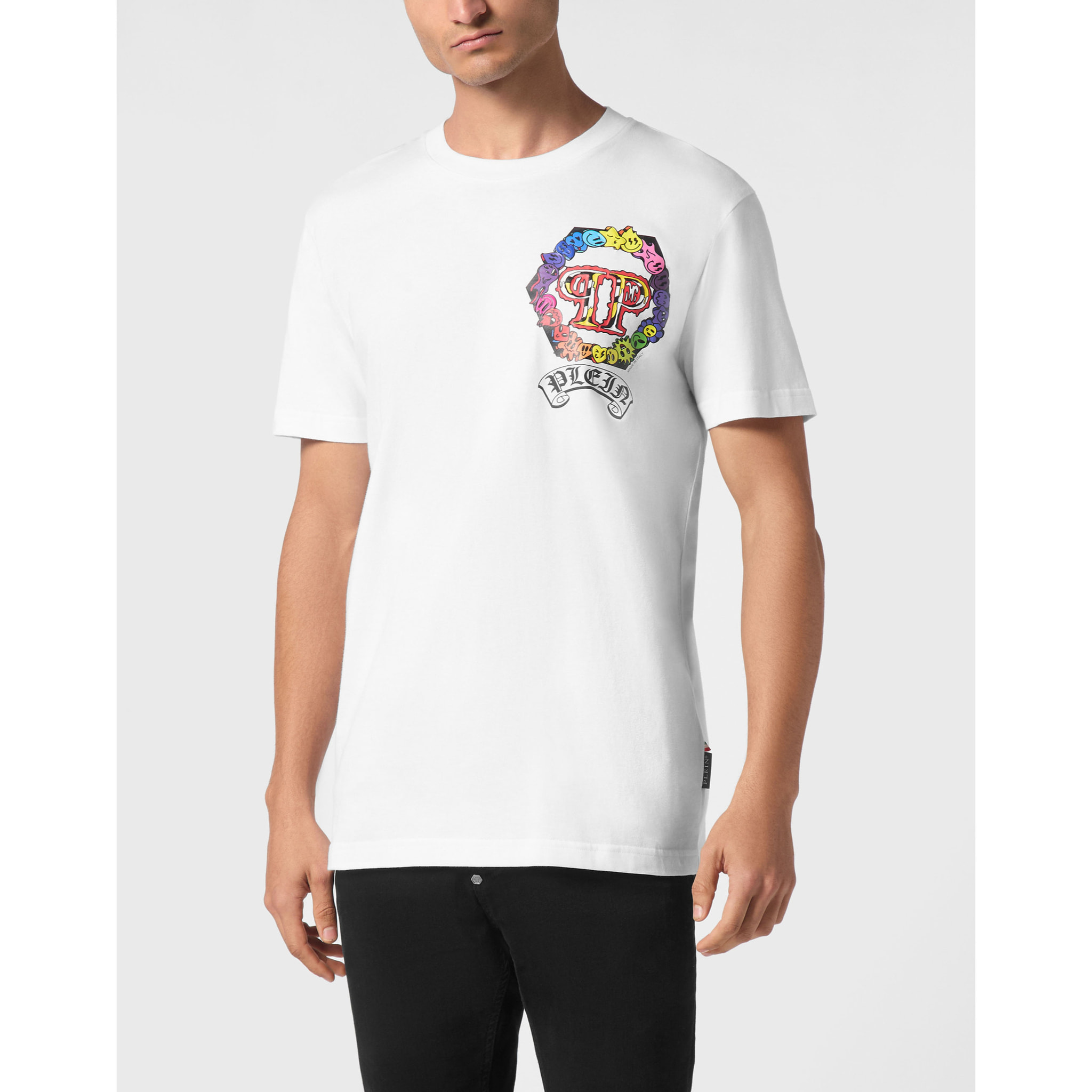 PHILIPP PLEIN Camiseta de cuello redondo y manga corta