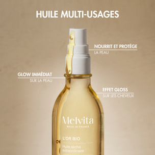 Huile Extraordinaire L'Or Bio  - Visage, Corps et Cheveux