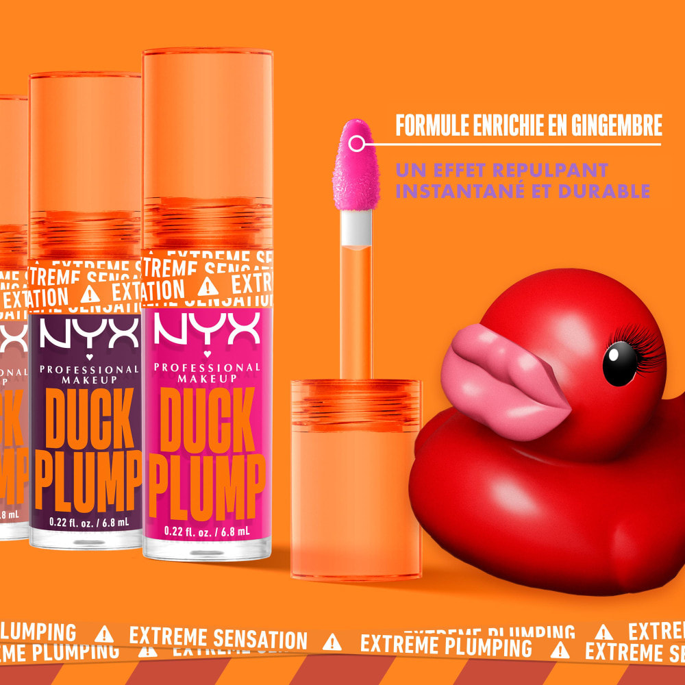 NYX Professional Makeup Laque à Lèvres Repulpante Duck Plump Bubblegum Bae